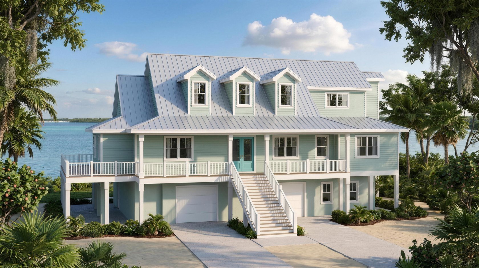 A full renovation and remodel of a coastal home on Manasota Key by Blue Line Drafting