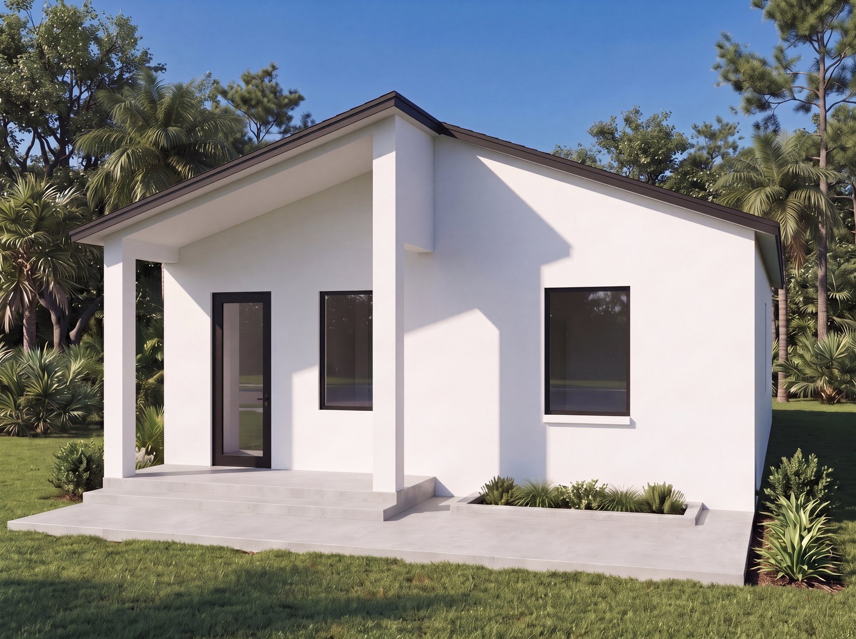 Custom home elevation, drafted by Blue Line Drafting